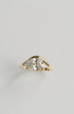 1.5 Carat Pear Statement | Brilliant White | 14K White Gold | Graceful Brilliance