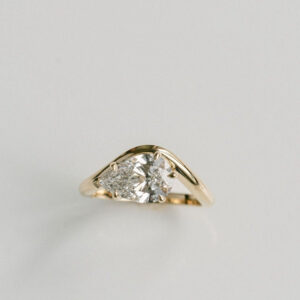 1.5 Carat Pear Statement | Brilliant White | 14K White Gold | Graceful Brilliance