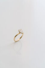 1 Carat Pear Statement | Brilliant White | 14K White Gold | Pure Sophistication - Image 2