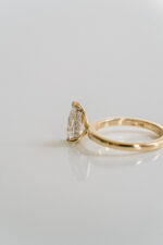 1 Carat Pear Statement | Brilliant White | 14K White Gold | Pure Sophistication - Image 5