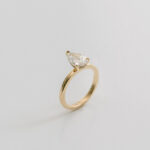 1 Carat Pear Statement | Brilliant White | 14K White Gold | Pure Sophistication
