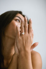 2 Carat Pear Statement | Brilliant White | 14K White Gold | A Classic Statement | Signature - Image 2