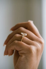 2 Carat Pear Statement | Brilliant White | 14K White Gold | A Classic Statement | Signature - Image 3