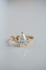 2 Carat Pear Statement | Brilliant White | 14K White Gold | A Classic Statement | Signature - Image 4