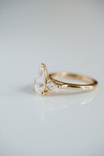 2 Carat Pear Statement | Brilliant White | 14K White Gold | A Classic Statement | Signature - Image 5