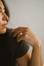 1.5 Carat Pear Statement | Brilliant White | 14K White Gold | Refined Light - Image 4