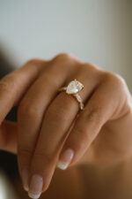 1.5 Carat Pear Statement | Brilliant White | 14K White Gold | Refined Light - Image 5