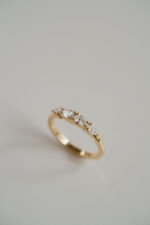 Pear Band | Brilliant White | 14K White Gold | Graceful Brilliance | Heirloom - Image 4