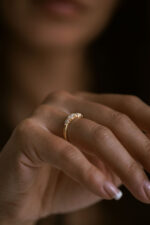 Pear Band | Brilliant White | 14K White Gold | Graceful Brilliance | Heirloom - Image 5