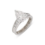 4.01 Carat Pear Statement | Brilliant White | 18K White Gold | Effortless Elegance