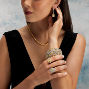 1.36 Carat Pear Statement | Fancy Yellow | 18K Gold | Sunlit Royal Radiance | Signature