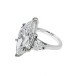 10.06 Carat Marquise Diamond Ring | Brilliant White | SI | 18K Gold - Image 3