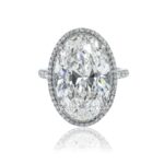10.26 Carat Oval Diamond Ring | Brilliant White | 18K Gold | Unparalleled Brilliance