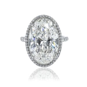 10.26 Carat Oval Diamond Ring | Brilliant White | 18K Gold | Unparalleled Brilliance
