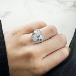 10.5 Carat Heart Shape Diamond Ring | Brilliant White | 18K Gold | Grand Palais Radiance - Image 8