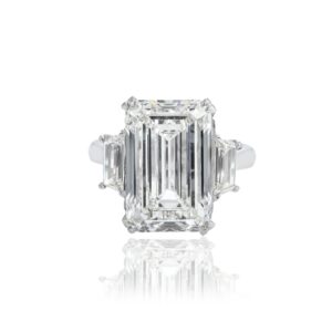 11.03 Carat Emerald Diamond Ring | 18K Gold | Unparalleled Brilliance