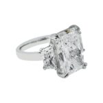 11.24 Carat Radiant Diamond Ring | Brilliant White | 18K Gold | Iconic Presence | Heirloom - Image 3