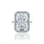 12.2 Carat Radiant Diamond Ring | Brilliant White | 18K Gold | Grand Palais Radiance - Image 2