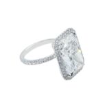 12.2 Carat Radiant Diamond Ring | Brilliant White | 18K Gold | Grand Palais Radiance - Image 3