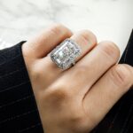 12.2 Carat Radiant Diamond Ring | Brilliant White | 18K Gold | Grand Palais Radiance - Image 6