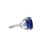 12.91 Carat Round Brilliant Statement | Royal Blue Sapphire | 18K Gold | Iconic Presence - Image 4