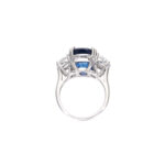 12.91 Carat Round Brilliant Statement | Royal Blue Sapphire | 18K Gold | Iconic Presence - Image 5