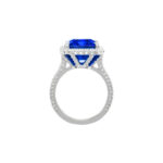 13.42 Carat Round Brilliant Statement | Royal Blue Sapphire | 18K Gold - Image 2