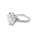 13.65 Carat Round Brilliant Diamond Ring | Brilliant White | 18K Gold - Image 4