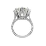13.65 Carat Round Brilliant Diamond Ring | Brilliant White | 18K Gold - Image 5