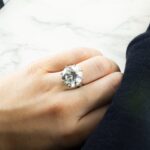 13.65 Carat Round Brilliant Diamond Ring | Brilliant White | 18K Gold - Image 6