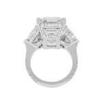 14.07 Carat Emerald Diamond Ring | 18K Gold | Unparalleled Brilliance - Image 6