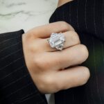 14.07 Carat Emerald Diamond Ring | 18K Gold | Unparalleled Brilliance - Image 7