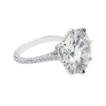 14.31 Carat Round Brilliant Diamond Ring | Brilliant White | 18K Gold - Image 3