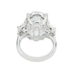 15.25 Carat Oval Diamond Ring | Brilliant White | 18K Gold | High Jewellery Supremacy - Image 5