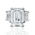 16.09 Carat Emerald Diamond Ring | 18K Gold | Unparalleled Brilliance - Image 2