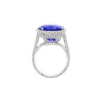 17.38 Carat Round Brilliant Statement | Royal Blue Sapphire | 18K Gold - Image 3