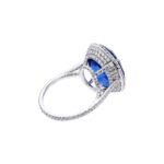 17.38 Carat Round Brilliant Statement | Royal Blue Sapphire | 18K Gold - Image 4