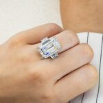 20 Carat Emerald Diamond Ring | 18K Gold | Unparalleled Brilliance - Image 6