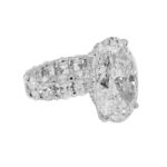 22.1 Carat Oval Diamond Ring | Brilliant White | 18K Gold | High Jewellery Supremacy - Image 3