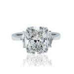 3.57 Carat Radiant Diamond Ring | Brilliant White | 18K Gold | Effortless Elegance - Image 2