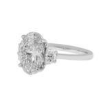 3.72 Carat Oval Diamond Ring | Brilliant White | 18K Gold | A Classic Statement | Signature - Image 4