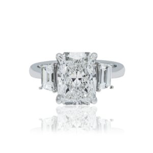3.72 Carat Radiant Diamond Ring | Brilliant White | 18K Gold | Quiet Power | Collector-Grade