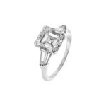 4.02 Carat Asscher Diamond Ring | Brilliant White | 18K Gold | Everyday Royalty