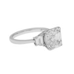 4.05 Carat Asscher Diamond Ring | Brilliant White | 18K Gold | Effortless Elegance - Image 2