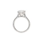 4.22 Carat Oval Diamond Ring | Brilliant White | 18K Gold | Modern Nobility - Image 2