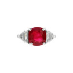 4.23 Carat Round Brilliant Statement | Ruby Red | 18K Gold | Modern Nobility - Image 5