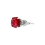4.23 Carat Round Brilliant Statement | Ruby Red | 18K Gold | Modern Nobility - Image 6