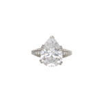 4.97 Carat Pear Diamond Ring | Brilliant White | 18K Gold | Everyday Royalty | Heirloom