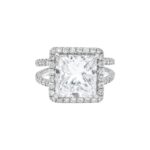 5.09 Carat Princess Diamond Ring | Brilliant White | 18K Gold | Refined Grandeur | Heirloom - Image 3