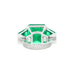 20.44 Carat Emerald Diamond Ring | 18K Gold | Grand Palais Radiance - Image 4